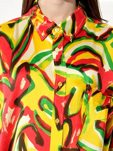 Balenciaga Scarf Flower Shirt | Thumbnail 3 Balenciaga Scarf Flower Shirt | Thumbnail 3