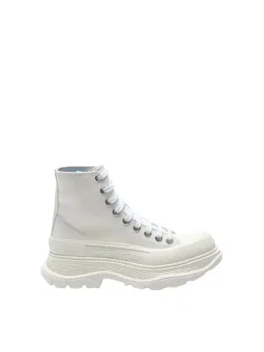 Alexander McQueen Tread Slick Canvas Lace-up Boots | Thumbnail 1 Alexander McQueen Tread Slick Canvas Lace-up Boots | Thumbnail 1