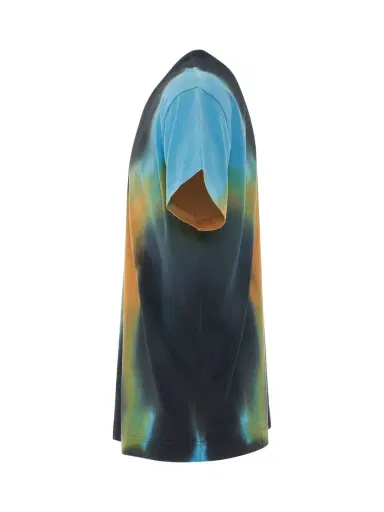 Givenchy 4G Embroidered Oversized Tiedye Back Cut T-shirt in Black/blue | Thumbnail 2 Givenchy 4G Embroidered Oversized Tiedye Back Cut T-shirt in Black/blue | Thumbnail 2