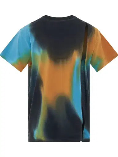 Givenchy 4G Embroidered Oversized Tiedye Back Cut T-shirt in Black/blue | Thumbnail 4 Givenchy 4G Embroidered Oversized Tiedye Back Cut T-shirt in Black/blue | Thumbnail 4