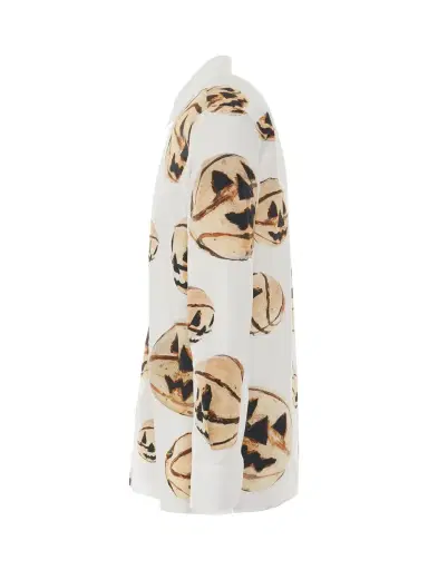 Givenchy Boxy Fit Print Shirt in White/yellow White | Thumbnail 2 Givenchy Boxy Fit Print Shirt in White/yellow White | Thumbnail 2