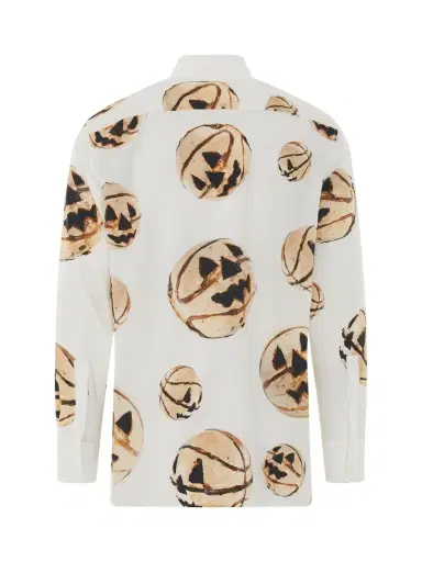 Givenchy Boxy Fit Print Shirt in White/yellow White | Thumbnail 4 Givenchy Boxy Fit Print Shirt in White/yellow White | Thumbnail 4