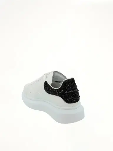 Alexander McQueen Larry Oversized Heel Sneaker in White/black Crystal | Thumbnail 2 Alexander McQueen Larry Oversized Heel Sneaker in White/black Crystal | Thumbnail 2