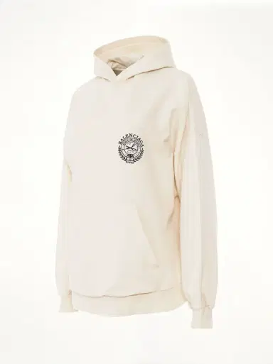 Balenciaga Scissors Crest Embroidered Wide Fit Hoodie | Thumbnail 3 Balenciaga Scissors Crest Embroidered Wide Fit Hoodie | Thumbnail 3