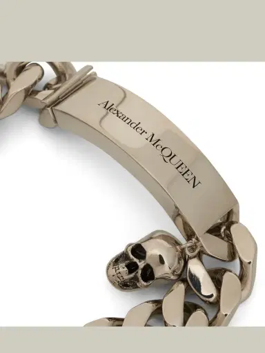 Alexander McQueen Plated Logo Chain Bracelet | Thumbnail 2 Alexander McQueen Plated Logo Chain Bracelet | Thumbnail 2