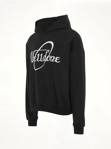 We11Done Cursive Circle Logo Hoodie | Thumbnail 3 We11Done Cursive Circle Logo Hoodie | Thumbnail 3