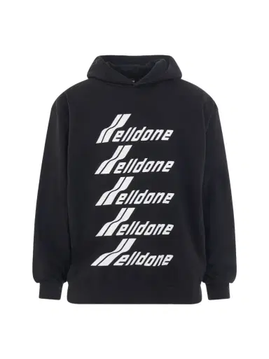 We11Done Multiple Front Logo Hoodie | Thumbnail 1 We11Done Multiple Front Logo Hoodie | Thumbnail 1
