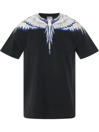 Marcelo Burlon Icon Wings Regular T-shirt in Black/white Black | Thumbnail 1 Marcelo Burlon Icon Wings Regular T-shirt in Black/white Black | Thumbnail 1