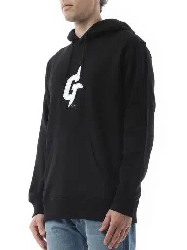 Givenchy Embroidered Eiffel Tower Motif Slim Fit Hoodie | Thumbnail 5 Givenchy Embroidered Eiffel Tower Motif Slim Fit Hoodie | Thumbnail 5