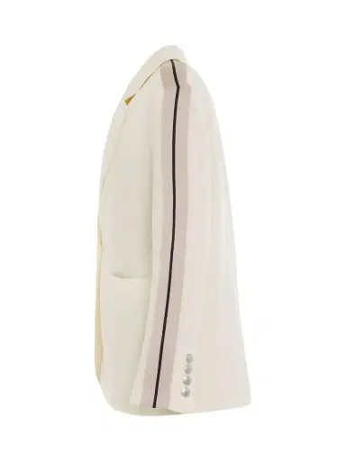 Palm Angels Track Blazer in Butter/off White Yellow | Thumbnail 2 Palm Angels Track Blazer in Butter/off White Yellow | Thumbnail 2