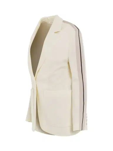Palm Angels Track Blazer in Butter/off White Yellow | Thumbnail 3 Palm Angels Track Blazer in Butter/off White Yellow | Thumbnail 3