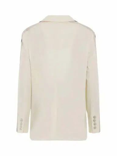 Palm Angels Track Blazer in Butter/off White Yellow | Thumbnail 4 Palm Angels Track Blazer in Butter/off White Yellow | Thumbnail 4