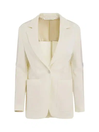 Palm Angels Track Blazer in Butter/off White Yellow | Thumbnail 1 Palm Angels Track Blazer in Butter/off White Yellow | Thumbnail 1