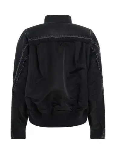 Sacai Denim & Nylon Twill Jacket | Thumbnail 4 Sacai Denim & Nylon Twill Jacket | Thumbnail 4