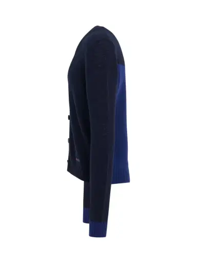 Marni 5 Button Knit Cardigan in Ultramarine Navy | Thumbnail 2 Marni 5 Button Knit Cardigan in Ultramarine Navy | Thumbnail 2