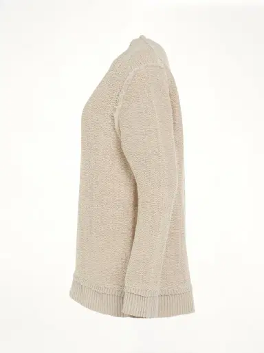 Maison Margiela Raw Woven Oversize Knit Sweater | Thumbnail 2 Maison Margiela Raw Woven Oversize Knit Sweater | Thumbnail 2