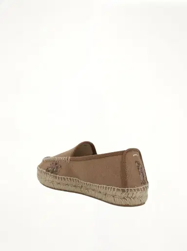 Maison Margiela Embroidered Espadrilles in Chamois Brown | Thumbnail 4 Maison Margiela Embroidered Espadrilles in Chamois Brown | Thumbnail 4