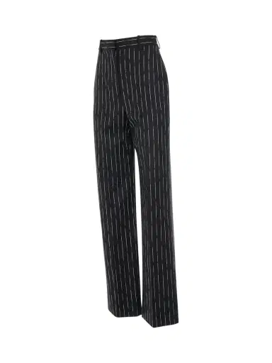 Alexander McQueen Certified Broken Stripe Wool Pants | Thumbnail 3 Alexander McQueen Certified Broken Stripe Wool Pants | Thumbnail 3