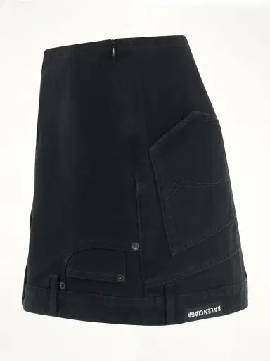 Balenciaga Upside Down Denim Mini Skirt | Thumbnail 2 Balenciaga Upside Down Denim Mini Skirt | Thumbnail 2