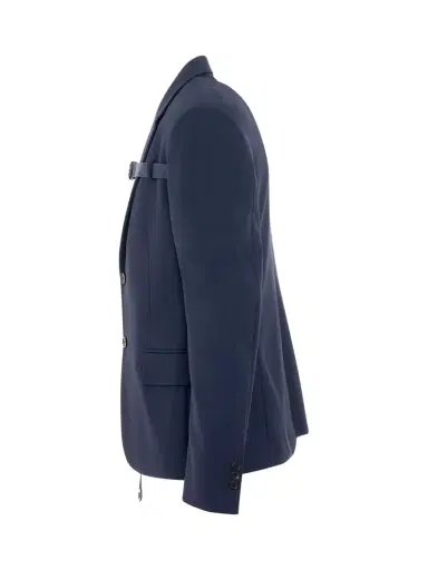 Off-White Buckleup Techwool Slim Fit Jacket Blazer in Sierra Leone Navy | Thumbnail 2 Off-White Buckleup Techwool Slim Fit Jacket Blazer in Sierra Leone Navy | Thumbnail 2