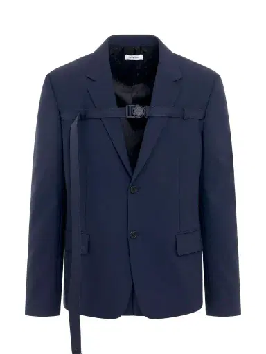 Off-White Buckleup Techwool Slim Fit Jacket Blazer in Sierra Leone Navy | Thumbnail 1 Off-White Buckleup Techwool Slim Fit Jacket Blazer in Sierra Leone Navy | Thumbnail 1