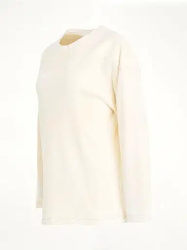 Maison Margiela Rib Cotton Logo Sweatshirt | Thumbnail 3 Maison Margiela Rib Cotton Logo Sweatshirt | Thumbnail 3