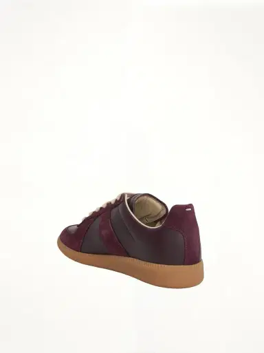 Maison Margiela Replica Leather Sneaker in Merlot Purple | Thumbnail 2 Maison Margiela Replica Leather Sneaker in Merlot Purple | Thumbnail 2