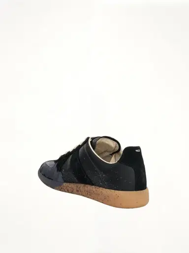 Maison Margiela Replica Paint Splatter Sneaker in Black/pewter Black | Thumbnail 2 Maison Margiela Replica Paint Splatter Sneaker in Black/pewter Black | Thumbnail 2