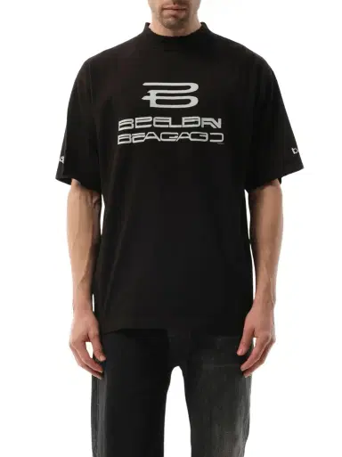 Balenciaga AI Generated Medium Fit T-shirt in Black/white | Thumbnail 1 Balenciaga AI Generated Medium Fit T-shirt in Black/white | Thumbnail 1