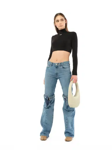 Coperni Open Knee Jeans in Washed | Thumbnail 3 Coperni Open Knee Jeans in Washed | Thumbnail 3