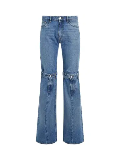 Coperni Open Knee Jeans in Washed | Thumbnail 1 Coperni Open Knee Jeans in Washed | Thumbnail 1