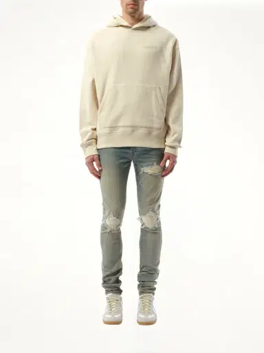 AMIRI Amiri Oversized Hoodie in Birch White | Thumbnail 2 AMIRI Amiri Oversized Hoodie in Birch White | Thumbnail 2