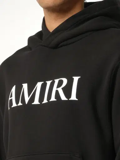 AMIRI Amiri Core Logo Hoodie in Black/white | Thumbnail 2 AMIRI Amiri Core Logo Hoodie in Black/white | Thumbnail 2