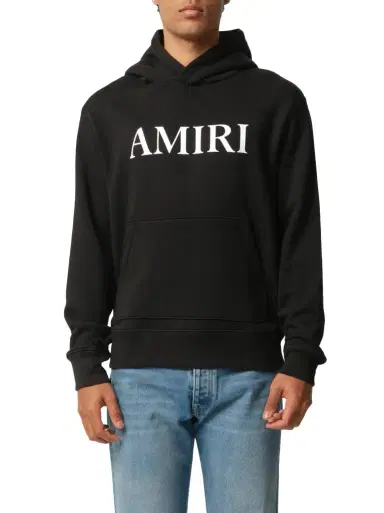 AMIRI Amiri Core Logo Hoodie in Black/white | Thumbnail 1 AMIRI Amiri Core Logo Hoodie in Black/white | Thumbnail 1