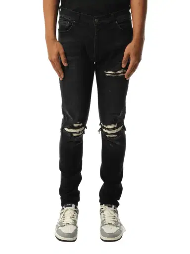 AMIRI Mx1 Ultrasuede Jeans in | Thumbnail 1 AMIRI Mx1 Ultrasuede Jeans in | Thumbnail 1