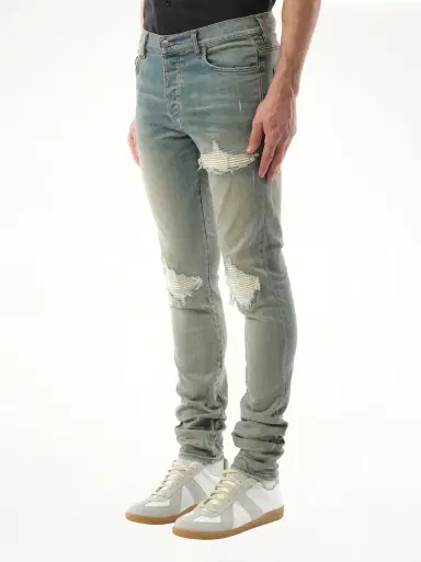 AMIRI Mx1 Ultrasuede Jeans in Antique Indigo Blue | Thumbnail 2 AMIRI Mx1 Ultrasuede Jeans in Antique Indigo Blue | Thumbnail 2