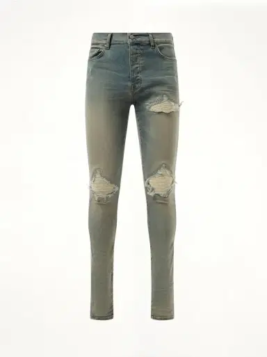 AMIRI Mx1 Ultrasuede Jeans in Antique Indigo Blue | Thumbnail 3 AMIRI Mx1 Ultrasuede Jeans in Antique Indigo Blue | Thumbnail 3