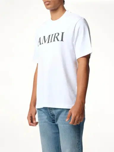 AMIRI Amiri Core Logo T-shirt in White/black | Thumbnail 5 AMIRI Amiri Core Logo T-shirt in White/black | Thumbnail 5