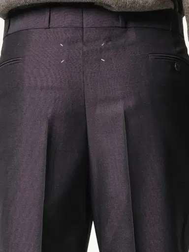 Maison Margiela British Mohair Suit Pants in Charcoal Black | Thumbnail 2 Maison Margiela British Mohair Suit Pants in Charcoal Black | Thumbnail 2