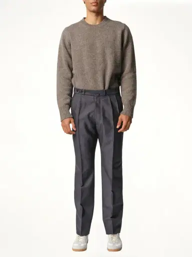 Maison Margiela British Mohair Suit Pants in Charcoal Black | Thumbnail 4 Maison Margiela British Mohair Suit Pants in Charcoal Black | Thumbnail 4
