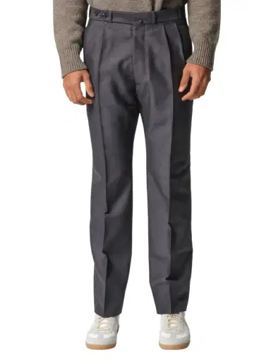 Maison Margiela British Mohair Suit Pants in Charcoal Black | Thumbnail 1 Maison Margiela British Mohair Suit Pants in Charcoal Black | Thumbnail 1