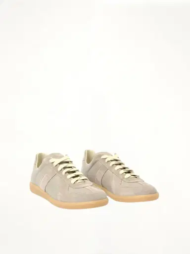 Maison Margiela Replica Leather Sneaker in Birdy Grey | Thumbnail 3 Maison Margiela Replica Leather Sneaker in Birdy Grey | Thumbnail 3