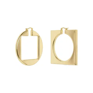 Jacquemus Les Creoles Rond Carre | Thumbnail 1 Jacquemus Les Creoles Rond Carre | Thumbnail 1