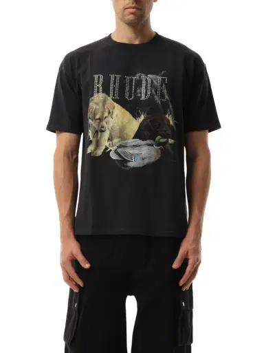 Rhude Rhinestone Hunting Dog T-shirt | Thumbnail 1 Rhude Rhinestone Hunting Dog T-shirt | Thumbnail 1