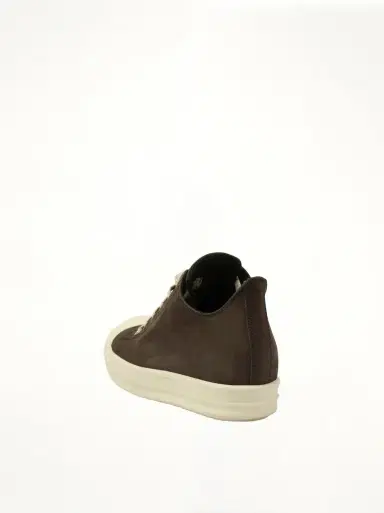 Rick Owens Grey Wolf Nubuk Low Sneaker in Dark Dust/milk Brown | Thumbnail 2 Rick Owens Grey Wolf Nubuk Low Sneaker in Dark Dust/milk Brown | Thumbnail 2