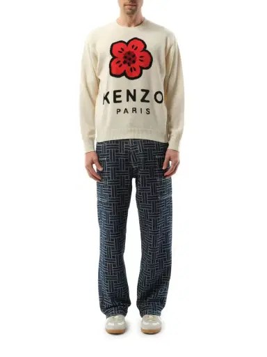 KENZO Knit Boke Flower Placed Sweater | Thumbnail 4 KENZO Knit Boke Flower Placed Sweater | Thumbnail 4