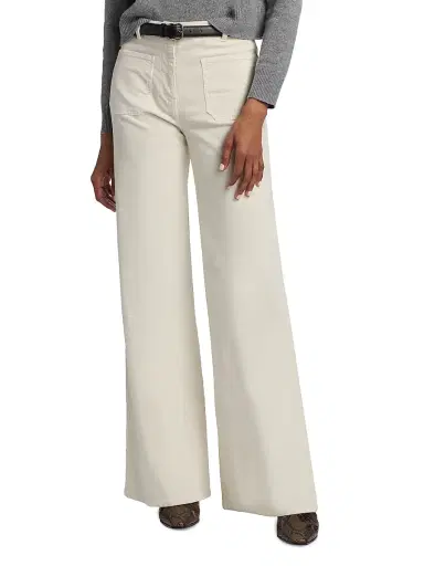 Nili Lotan Women's Florence Flared Cotton-Blend Corduroy Pants | Thumbnail 3 Nili Lotan Women's Florence Flared Cotton-Blend Corduroy Pants | Thumbnail 3