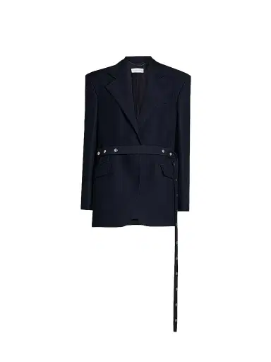 Stella McCartney Women's Stud-Belted Oversized Blazer | Thumbnail 1 Stella McCartney Women's Stud-Belted Oversized Blazer | Thumbnail 1