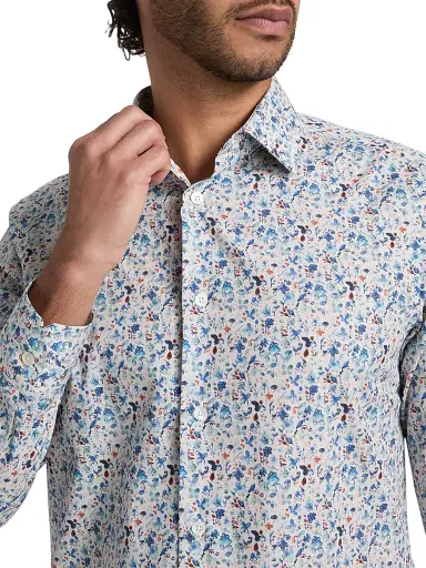 Paul Smith Men's Floral Cotton Regular-Fit Shirt | Thumbnail 6 Paul Smith Men's Floral Cotton Regular-Fit Shirt | Thumbnail 6