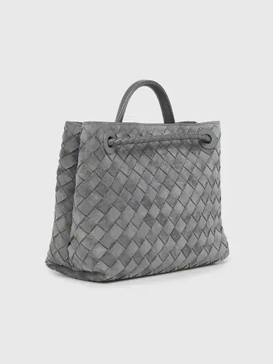 Bottega Veneta Women's Andiamo Small Intrecciato-Suede Top Handle Bag | Thumbnail 2 Bottega Veneta Women's Andiamo Small Intrecciato-Suede Top Handle Bag | Thumbnail 2